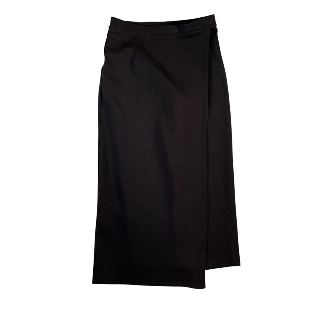 Betabrand Women's The Sassiest Pants Black with Skirt Overlay Size‎ Small